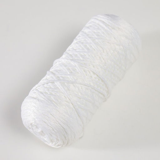 Шнур для вязания 100% полиэфир 1мм 200м/7510гр (01-белый) - Softino фото 2