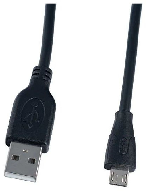 Кабель microUSB - USB, 1.8м, в пакете (U4002) "Perfeo", черный