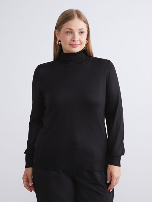 Bal?k?? Yaka Kad?n Triko Kazak