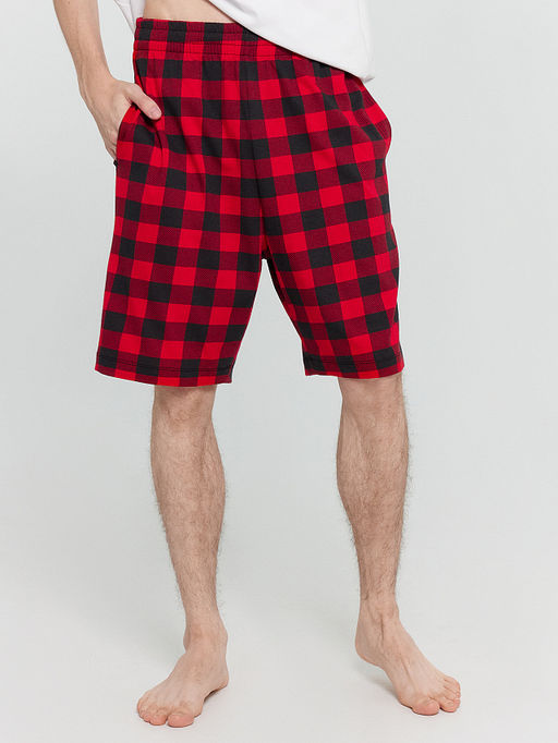 Шорты мужские домашние в клетку - Mark formelle фото 2