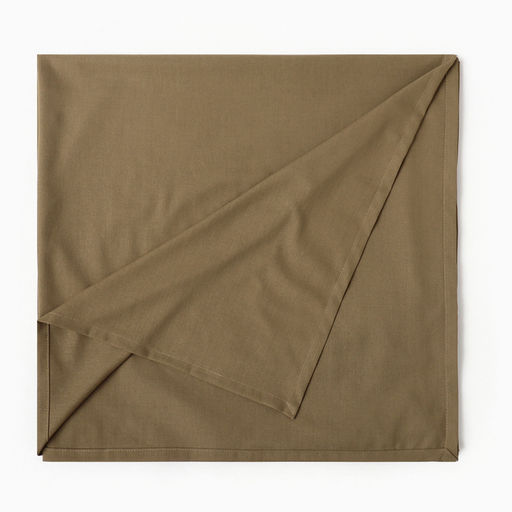 Скатерть Этель ECO, цвет оливковый, 110×136/±6 см, 70% хл, 30% лён, 190 г/м²