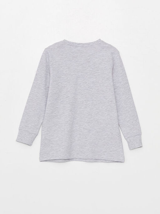 Bisiklet Yaka Bask?l? Uzun Kollu Erkek ?ocuk Pijama Tak?m? - Waikiki фото 3