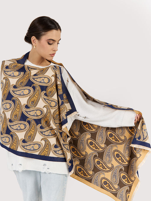 в составе ШЕРСТЬ  и КАШЕМИР Большой, мягкий, теплый  двусторонний палантин - Tantino фото 7