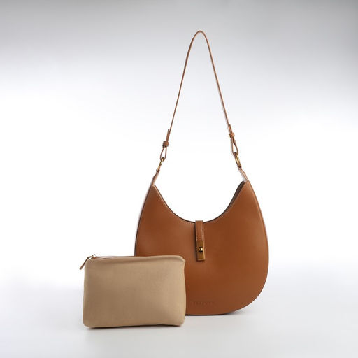 Сумка женская TEXTURA, косметичка, средний размер, цвет коричневый  фото 6