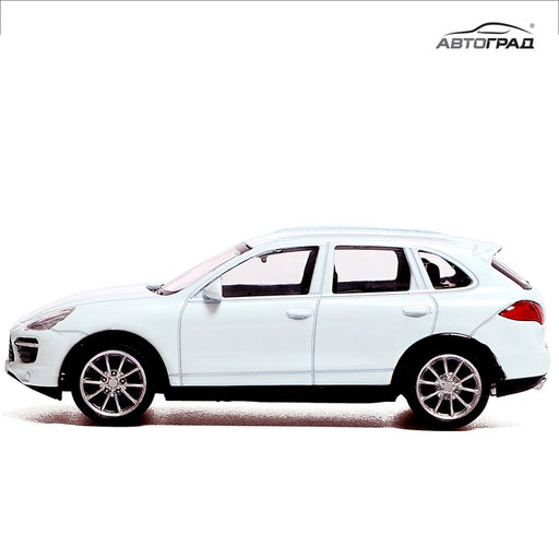 Машина металлическая PORSCHE CAYENNE TURBO, 1:43, цвет белый - Автоград фото 5