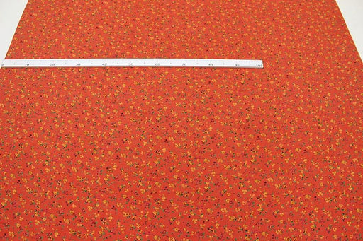 Штапель Премиум Цветочная грация цв.оранжево-красный, ш.1.45м, вискоза-100%, 120гр/м.кв - Купава фото 8