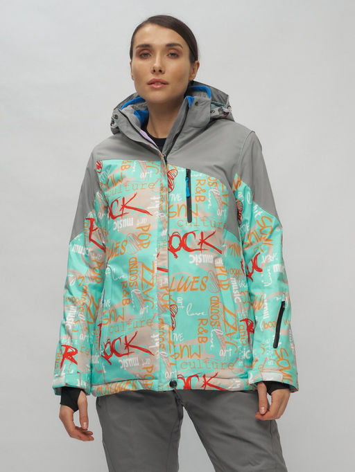 Горнолыжный костюм женский бирюзового цвета 02252Br - Chunmai фото 40