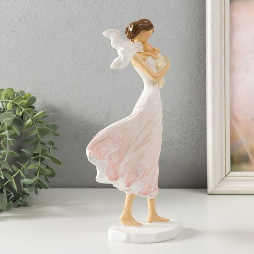 Фигурка полистоун «Мама и малыш. Ветер», 12.5×8.5×25 см