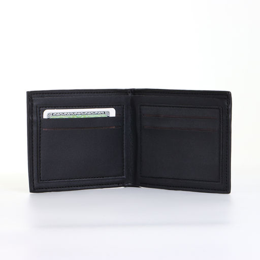 Портмоне мужское, без застёжки, чёрное