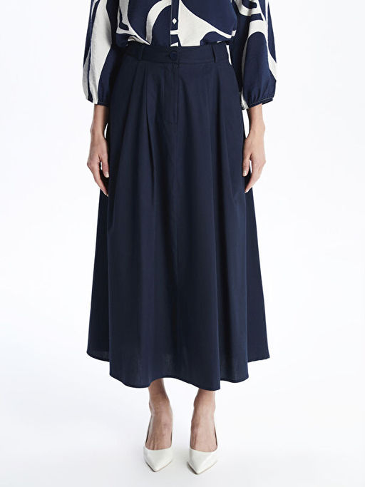 Standart Fit Poplin Kad?n Etek