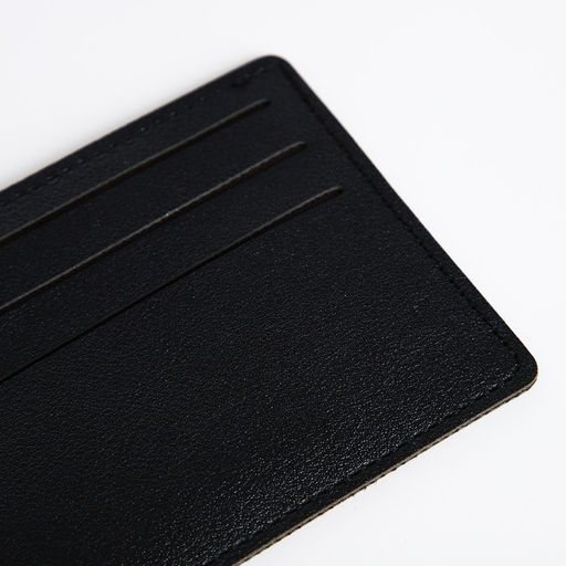 Картхолдер, на 6 карт, отделение для купюр, чёрный
