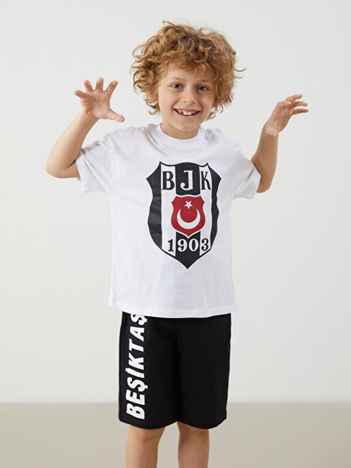 Be?ikta? Bask?l? Erkek ?ocuk Ti??rt ve ?ort 2li