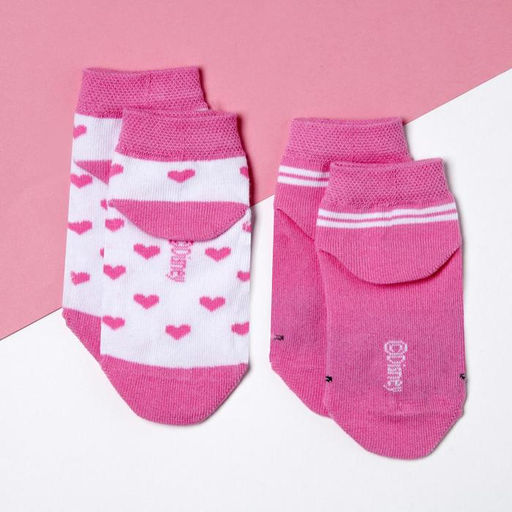 Носки для девочки KAFTAN «Кошечка», набор 2 пары, белые, розовые, 8-10 см