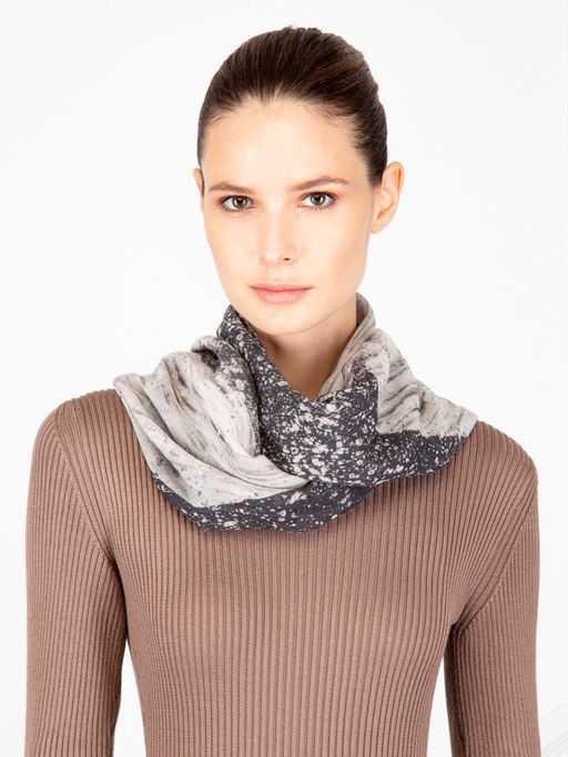 Палантин жен. шерсть+шелк 70х180 WA43-50676-02 - Eleganzza фото 4
