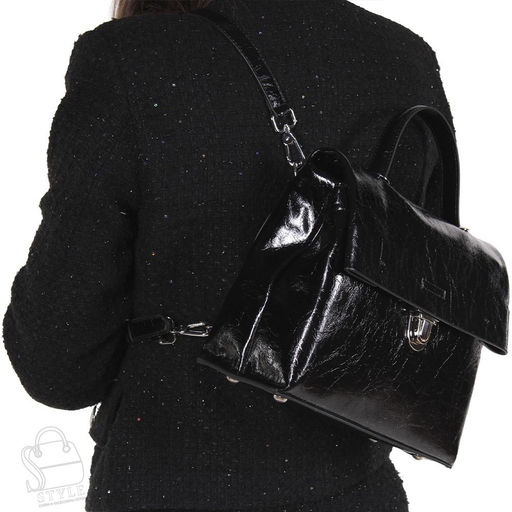 Рюкзак женский кожаный 807VG black Vitelli Grassi  фото 2