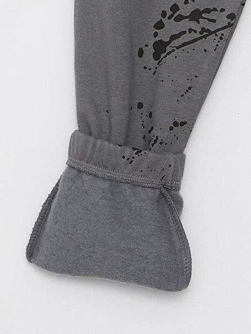 Beli Lastikli Bask?l? Erkek ?ocuk Jogger E?ofman Alt? - Waikiki фото 3