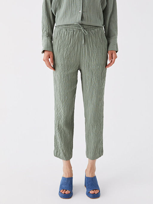 Beli Lastikli Havu? Kesim Kad?n Pantolon