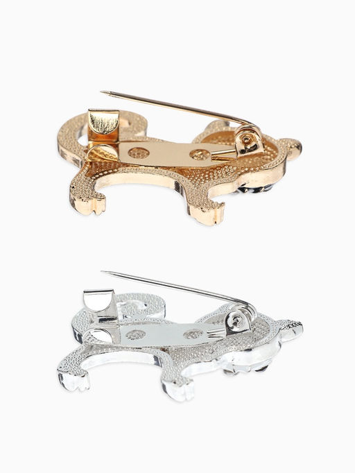 Цена за 12 шт. Брошь «Бродячий кот», МИКС