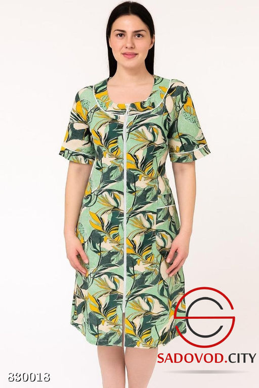 Халат женский с рисунком