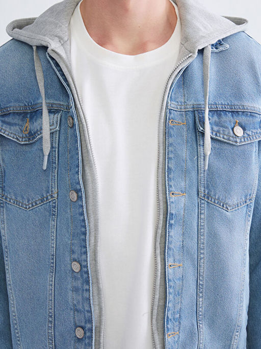 Standart Kal?p Erkek Jean Ceket