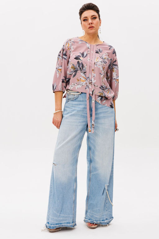 Блуза ANELLI 1548 протея  фото 5