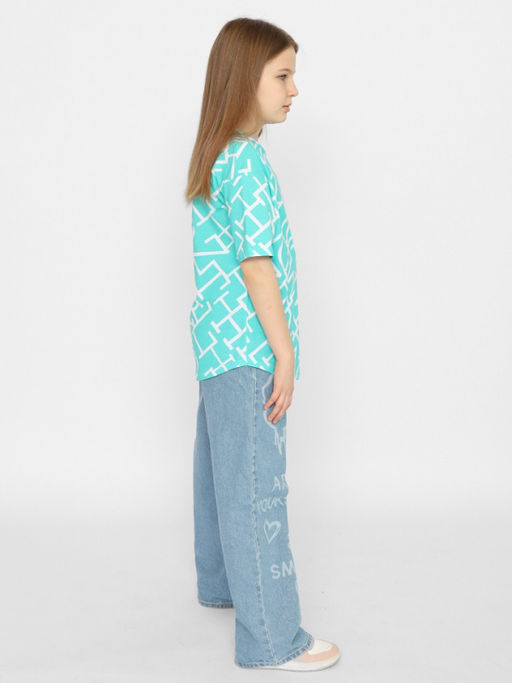 CSJG 63584-38-378 Футболка для девочки,ментоловый