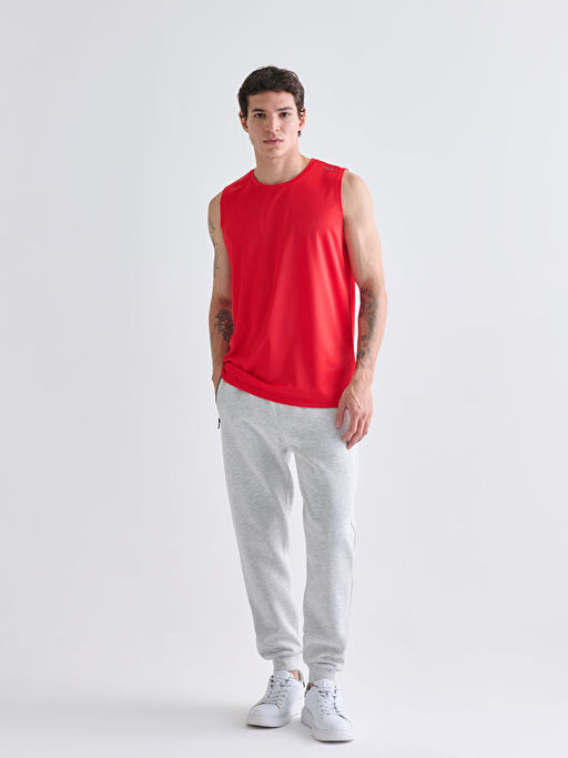 Bisiklet Yaka Erkek Kolsuz Ti??rt