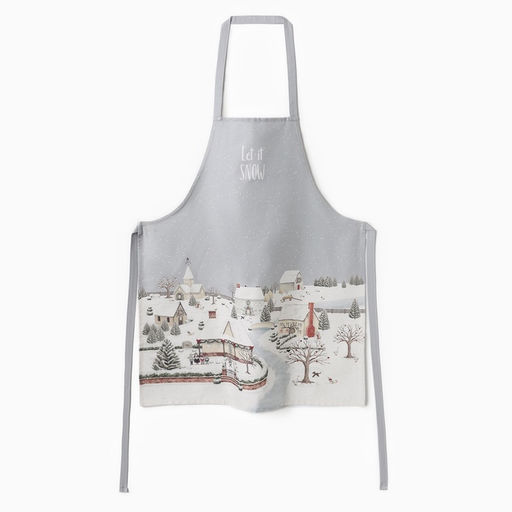 Фартук новогодний «Этель» Let it snow, 60×70 см, 100% хлопок, саржа 190 г/м²