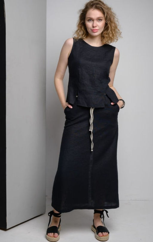 лен 100% Юбка - Новый лен фото 8