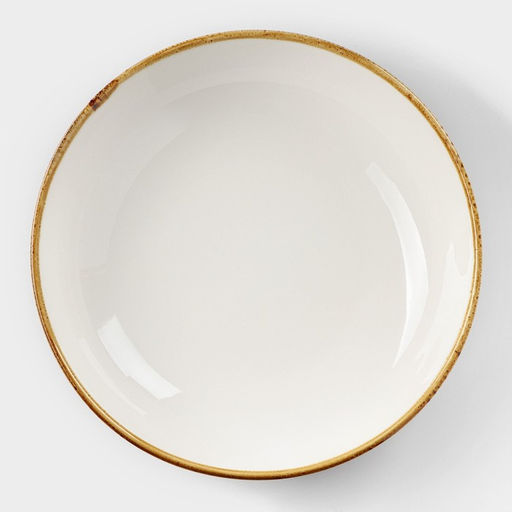 Тарелка глубокая Magistro «Церера», 1.1 л, d=22 см, фарфор, коричневая