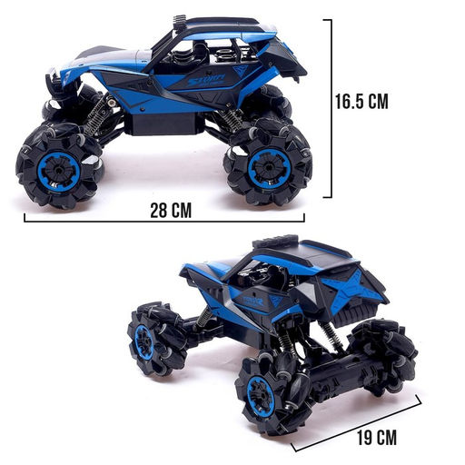 Машина радиоуправляемая Джип-акробат, 4WD, с управлением жестами, работает от аккумулятора, цвет синий - Simaland фото 2
