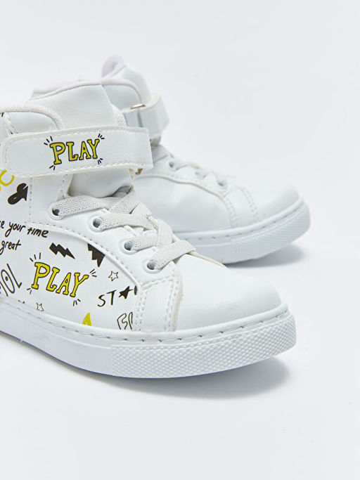 Bask?l? C?rt C?rtl? Erkek ?ocuk G?nl?k Bilekli Ayakkab? - Waikiki фото 3