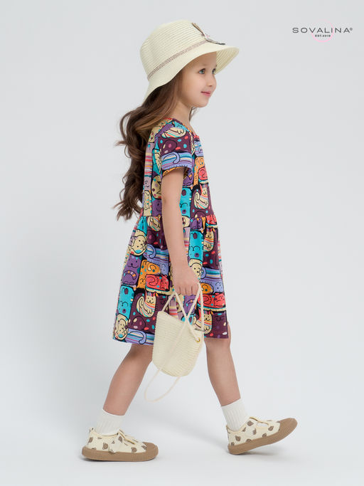 Платье Лето коты в горошек new - Sovalina фото 21