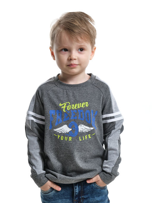 Лонгслив с принтом UD 4125 графит - Mini maxi фото 7