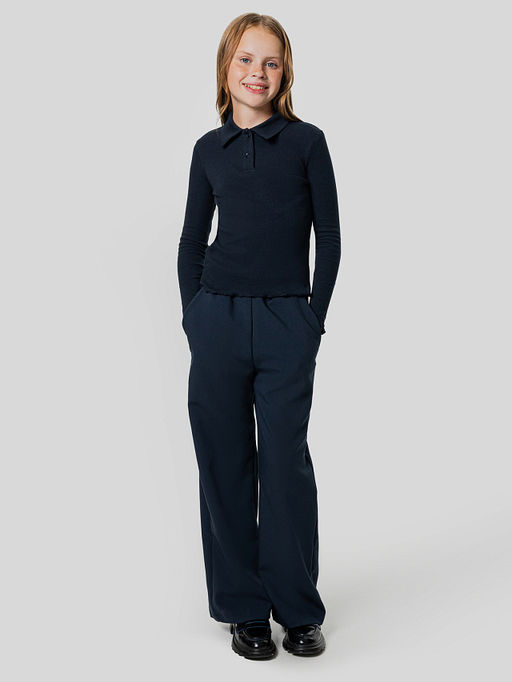 Поло для девочек синее - Mark formelle фото 4