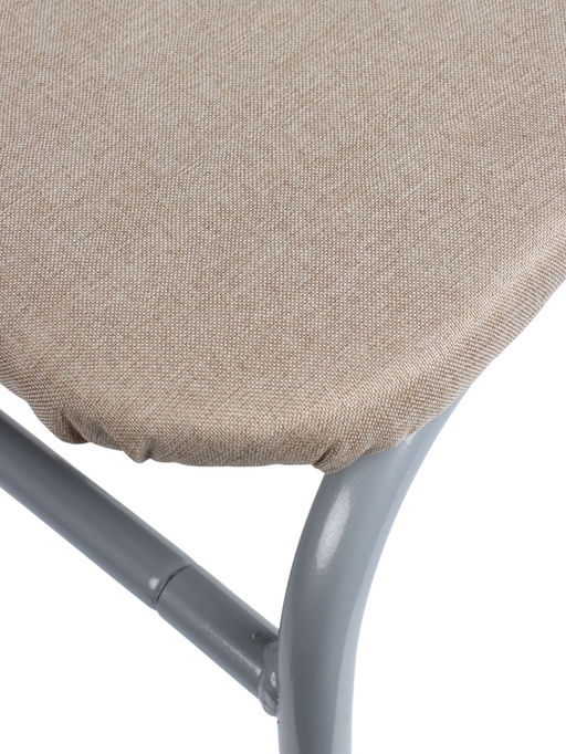 Стул для кухни разборный «Титан», обивка рогожка, цвет титан/бежевый