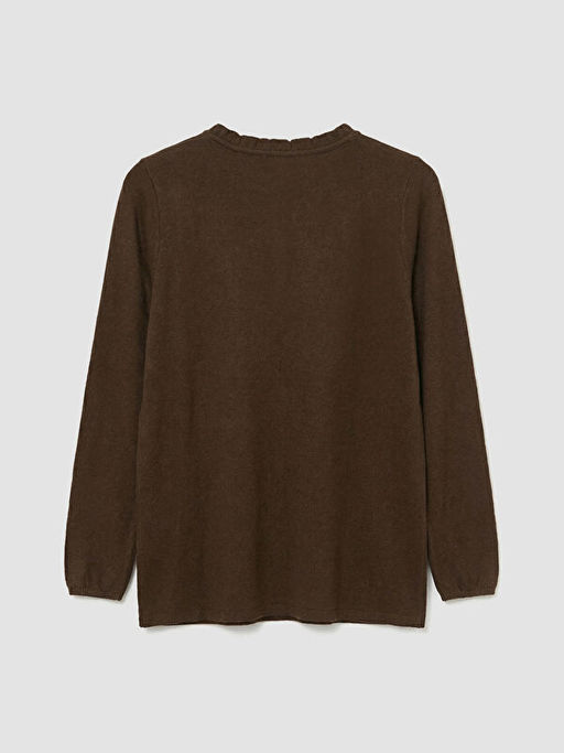 Bisiklet Yaka Desenli Bluz