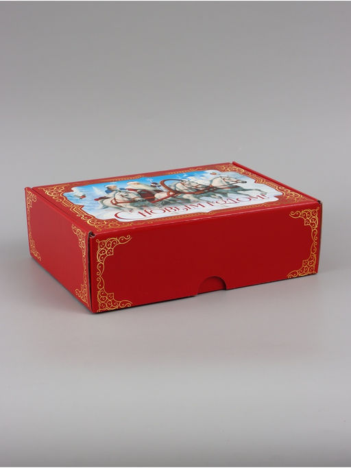 Коробка подарочная, самосборная «Красная сказка»,30.7×22×9.5 см