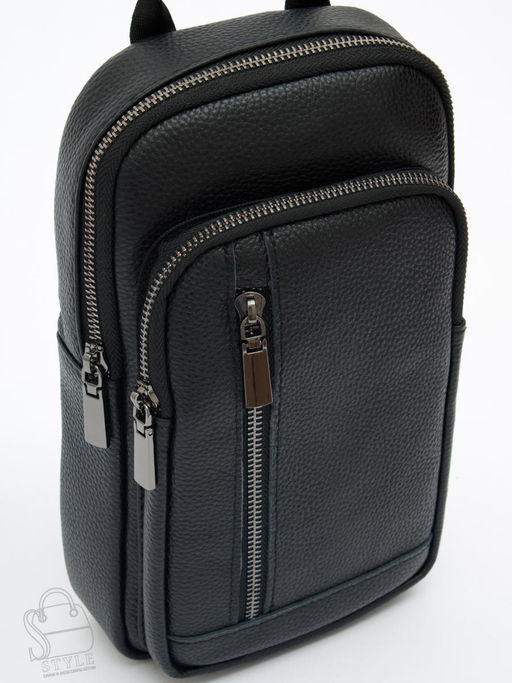 Рюкзак мужской кожаный 1101H black Heanbag - S-style фото 4