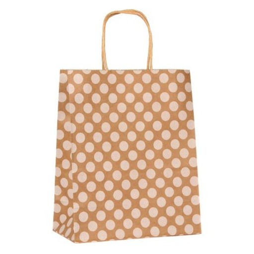 Цена за 12 шт. Пакет подарочный 22x11x27см крафт / W100M /уп 12/960/ микс - Галеонтрейд фото 4