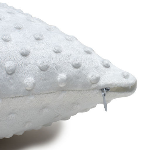 Подушка декоративная 40х40 см, Плюш белый - Традиция фото 3