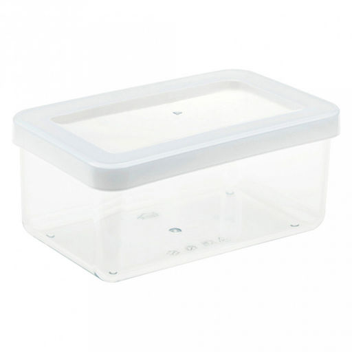 Банка для сыпучих продуктов пластмассовая Степ 1,1л, 16х10х9,5см, белый (Россия) - Домашняя мода фото 6