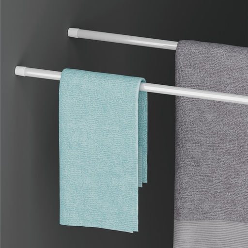 Набор карнизов универсальных, 40-65 см, белый