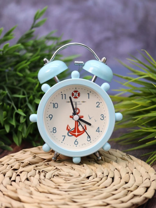 Часы-будильник "Aboard Якорь", light blue (14х11 см)