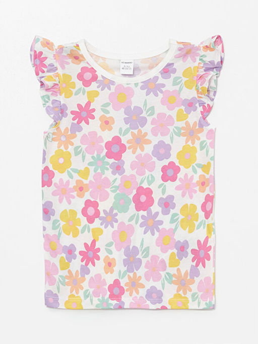 Bisiklet Yaka K?sa Kollu K?z Bebek Ti??rt 2li - Waikiki фото 2