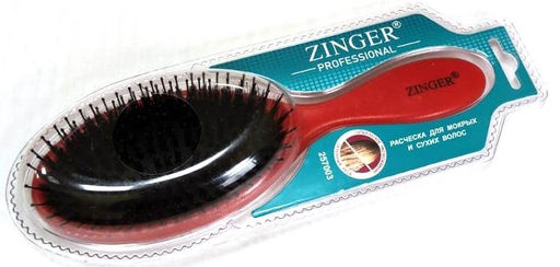 Расческа ztv-CH-16-7 RED BRISTLE массажная щетина с нейлон тычинками