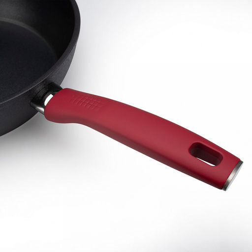 Сковорода с антипригарным покрытием д26см Грейси, h7,5см, s2,8мм, дно д16,8см, s4,9мм, глубокая, кованный алюминий, бакелитовая ручка c покрытием soft touch, TalleR (Китай) Подходит для всех видов плит, включая индукционную. - Домашняя мода фото 3