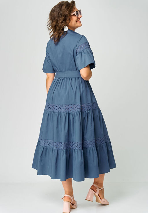 Платье EVA GRANT 7181М джинс