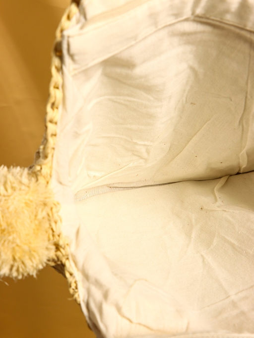 Сумка плетёная на молнии из соломы, 45×6×55 см