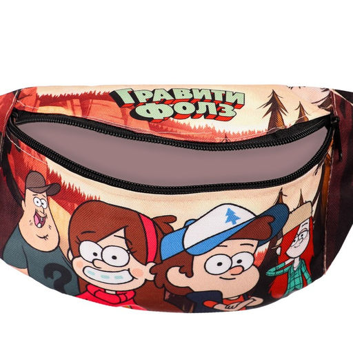 Сумка поясная детская, 25х6х13 см, Гравити Фолз